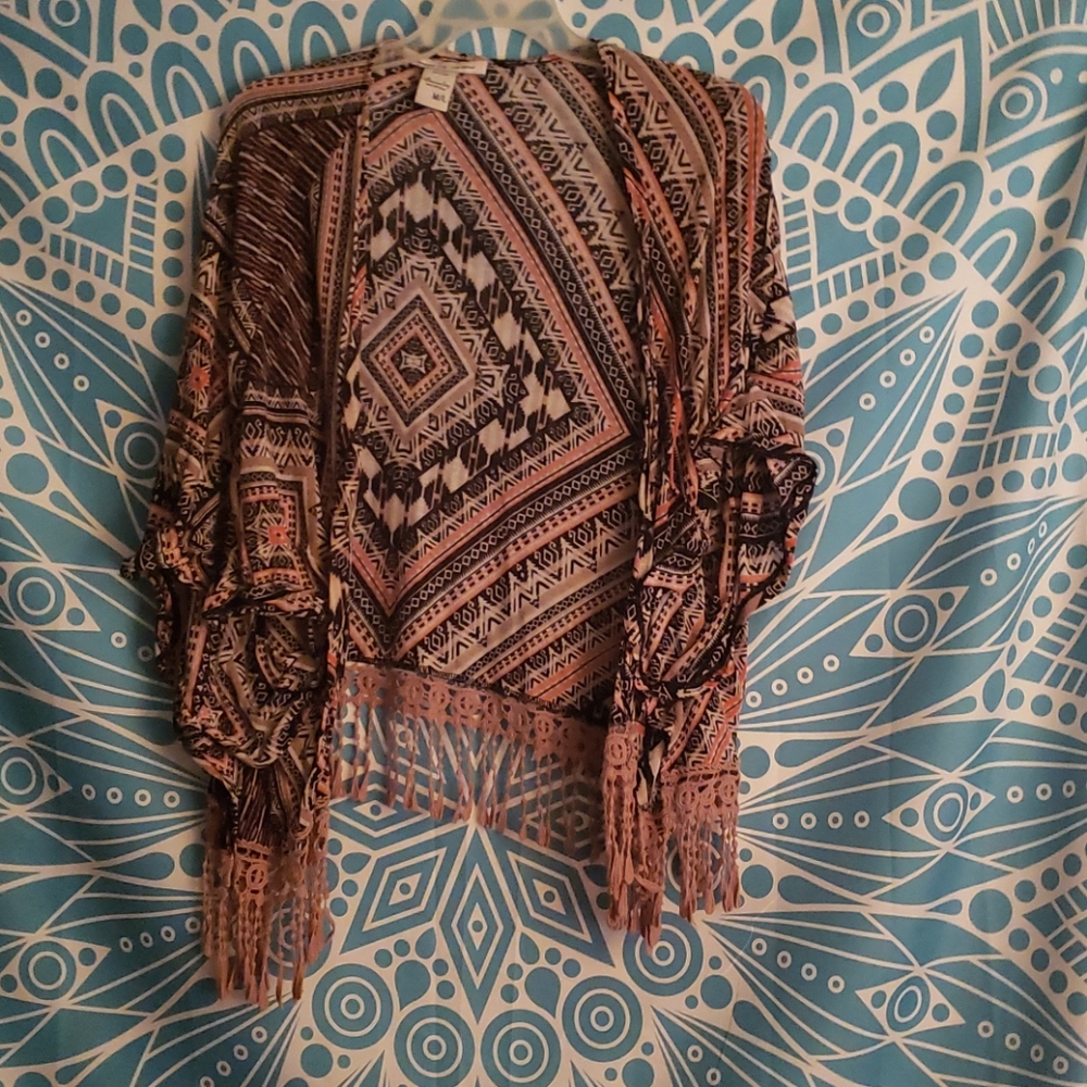 Tribal print kimono